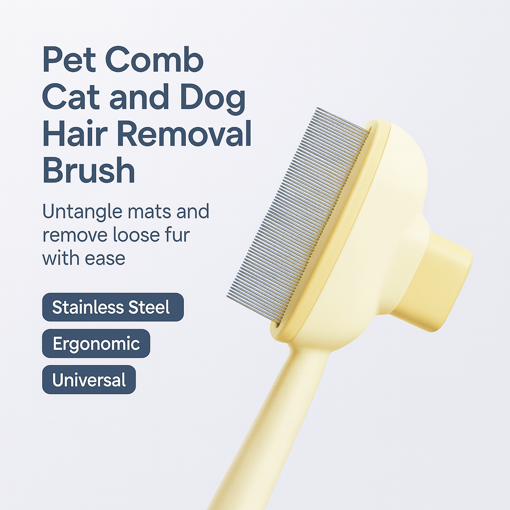 Pet Comb Cat and Dog Hair Removal Brush - PAWSTHENTICS