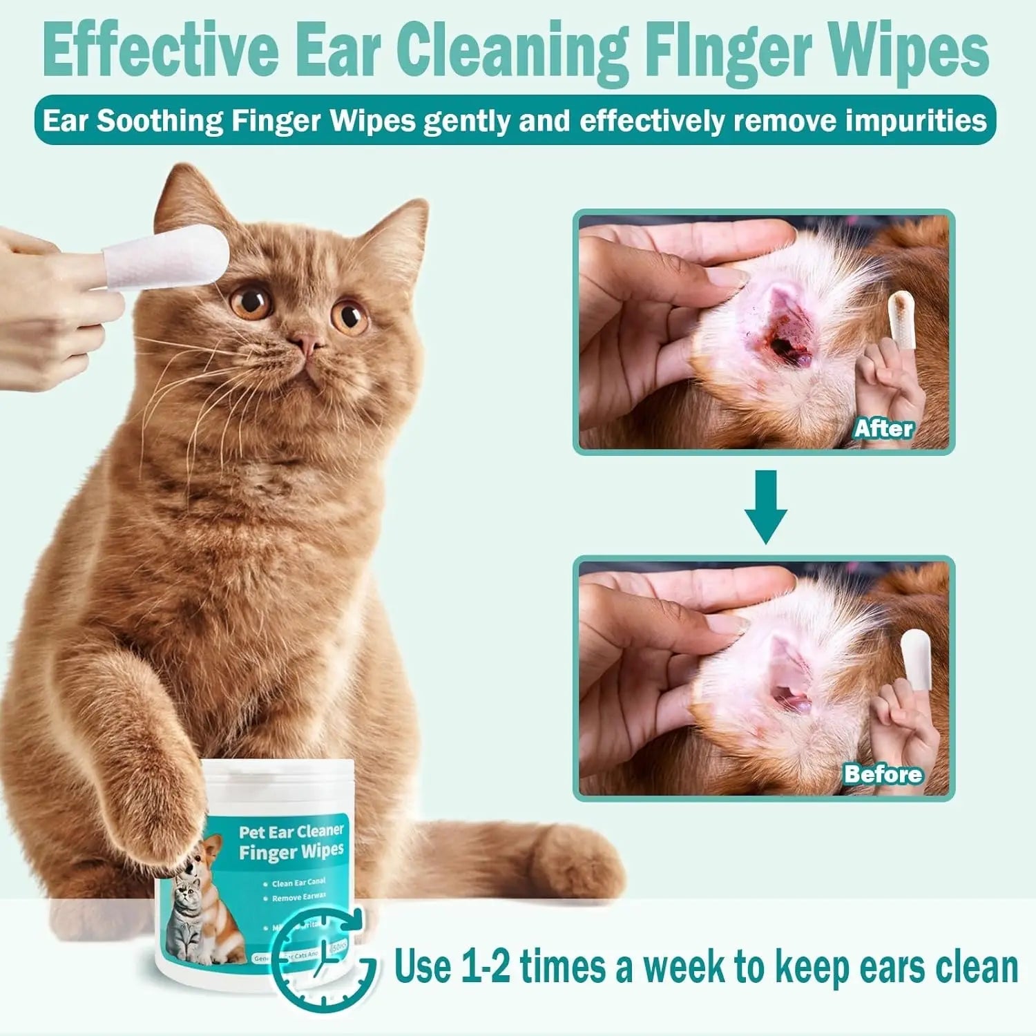 Pet Ear Wipes Cleaner - PAWSTHENTICS