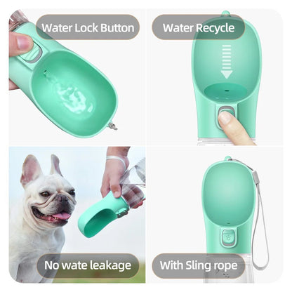 Portable Dog Water Bottle For Small Large Dogs Cat Outdoor Leakproof Walking Drinking - PAWSTHENTICS