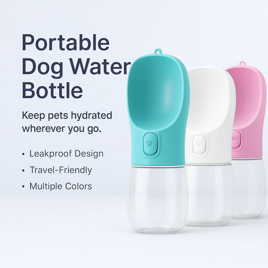 Portable Dog Water Bottle For Small Large Dogs Cat Outdoor Leakproof Walking Drinking - PAWSTHENTICS