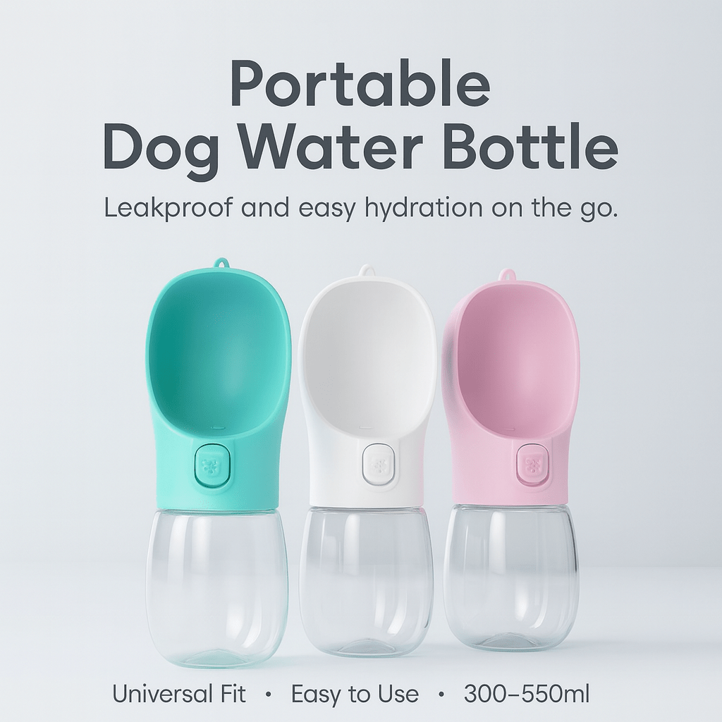 Portable Dog Water Bottle For Small Large Dogs Cat Outdoor Leakproof Walking Drinking - PAWSTHENTICS