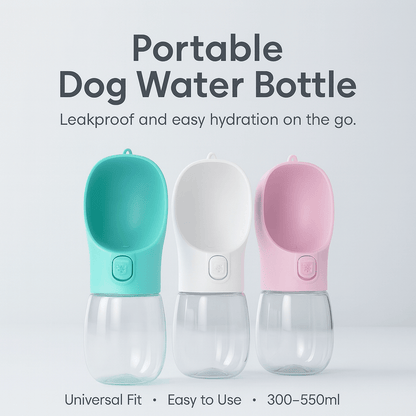 Portable Dog Water Bottle For Small Large Dogs Cat Outdoor Leakproof Walking Drinking - PAWSTHENTICS