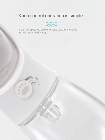 Portable Dog/Cat Water Bottle with Food Storage - Ideal for Outdoor Travel - PAWSTHENTICS