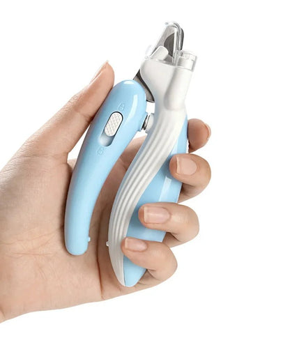 Safe Pet Nail Clippers with LED Light,Professional Claw Grooming Scissors Trimmer for Dogs Cats Rabbits,Stainless Steel Portable - PAWSTHENTICS