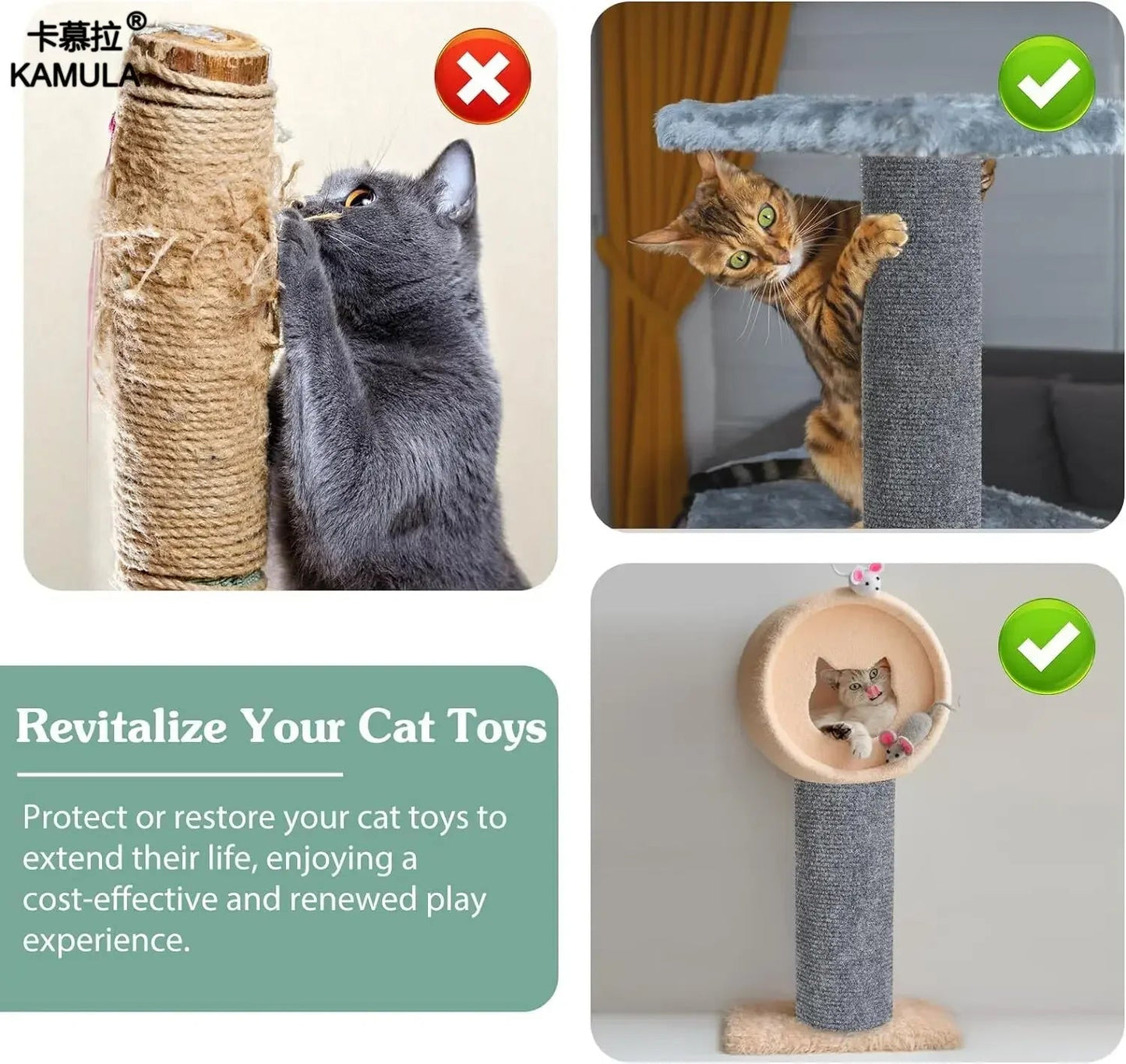 Self - Adhesive Cat Scratch Mat: Trimmable Carpet for Furniture Protection - PAWSTHENTICS