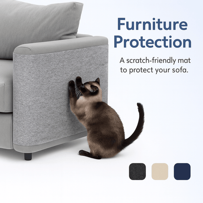 Self - Adhesive Cat Scratch Mat: Trimmable Carpet for Furniture Protection - PAWSTHENTICS