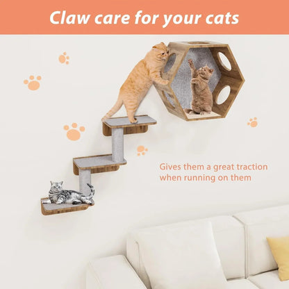 Self - Adhesive Cat Scratch Mat: Trimmable Carpet for Furniture Protection - PAWSTHENTICS