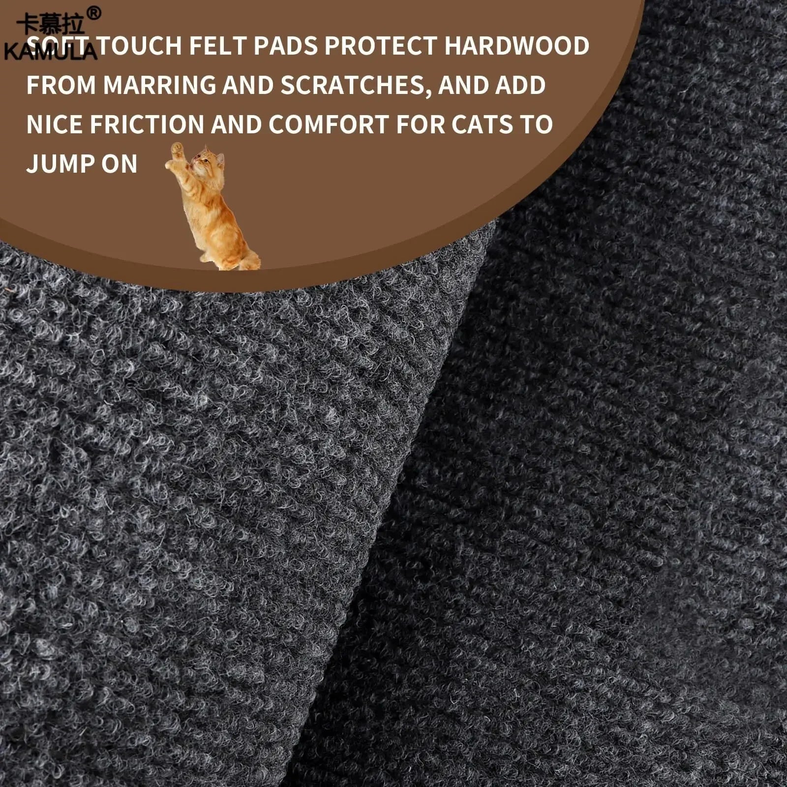 Self - Adhesive Cat Scratch Mat: Trimmable Carpet for Furniture Protection - PAWSTHENTICS