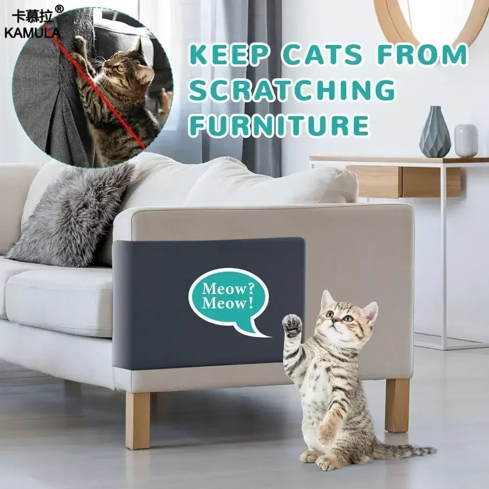 Self - Adhesive Cat Scratch Mat: Trimmable Carpet for Furniture Protection - PAWSTHENTICS