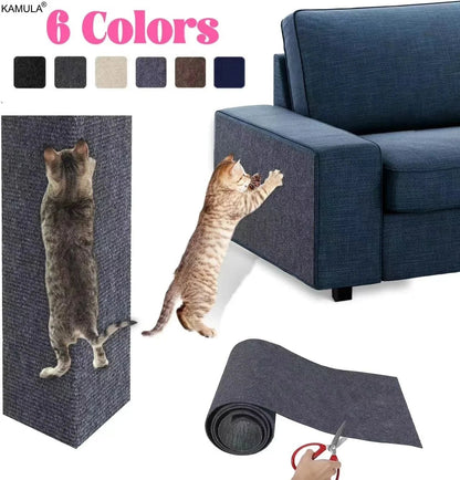 Self - Adhesive Cat Scratch Mat: Trimmable Carpet for Furniture Protection - PAWSTHENTICS