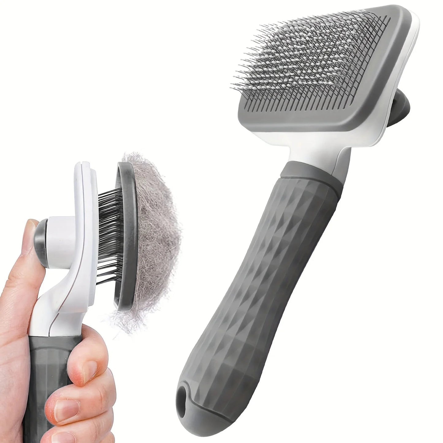 Self - cleaning Pet Hair Remove Comb Cat Slicker Brush Pet Hair Removal Comb For Dogs Cats Grooming Tools Combs Dogs Accessories - PAWSTHENTICS