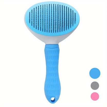 Self - cleaning Pet Hair Remove Comb Cat Slicker Brush Pet Hair Removal Comb For Dogs Cats Grooming Tools Combs Dogs Accessories - PAWSTHENTICS