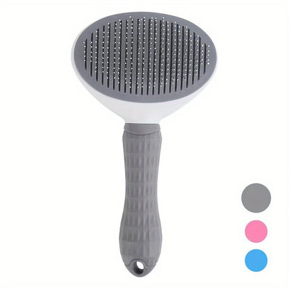 Self - cleaning Pet Hair Remove Comb Cat Slicker Brush Pet Hair Removal Comb For Dogs Cats Grooming Tools Combs Dogs Accessories - PAWSTHENTICS