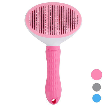 Self - cleaning Pet Hair Remove Comb Cat Slicker Brush Pet Hair Removal Comb For Dogs Cats Grooming Tools Combs Dogs Accessories - PAWSTHENTICS