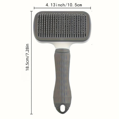 Self - cleaning Pet Hair Remove Comb Cat Slicker Brush Pet Hair Removal Comb For Dogs Cats Grooming Tools Combs Dogs Accessories - PAWSTHENTICS