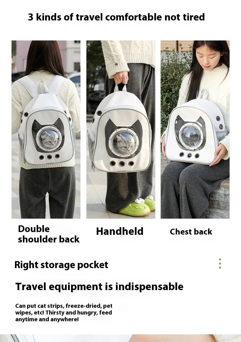 Space Capsule Pet Backpack 360° Transparent - PAWSTHENTICS