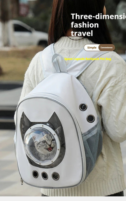 Space Capsule Pet Backpack 360° Transparent - PAWSTHENTICS
