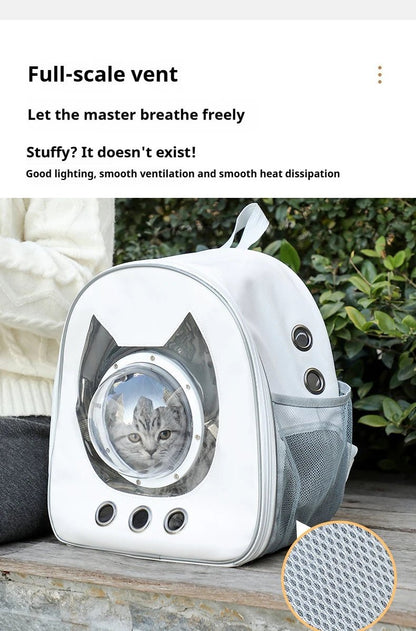 Space Capsule Pet Backpack 360° Transparent - PAWSTHENTICS