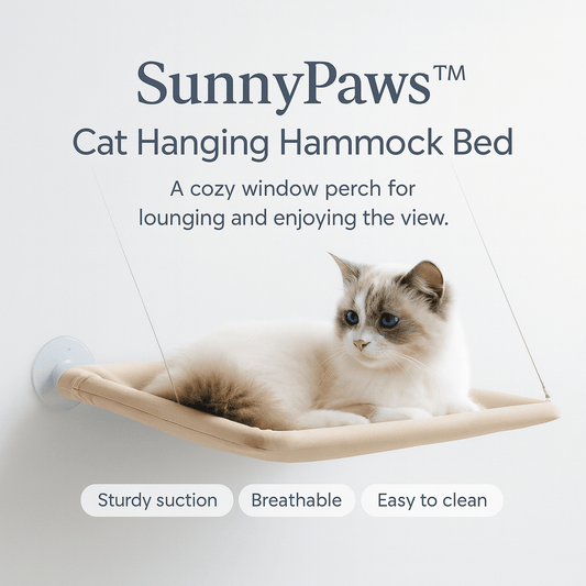 SunnyPaws™ Cat Hanging Hammock Bed - PAWSTHENTICS