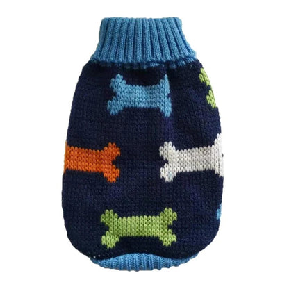 Warm Pet Dog Sweater Winter Dog Clothes for Small Medium Dogs Knitted Puppy Cat Coat Chihuahua French Bulldogs Yorkie Customes - PAWSTHENTICS