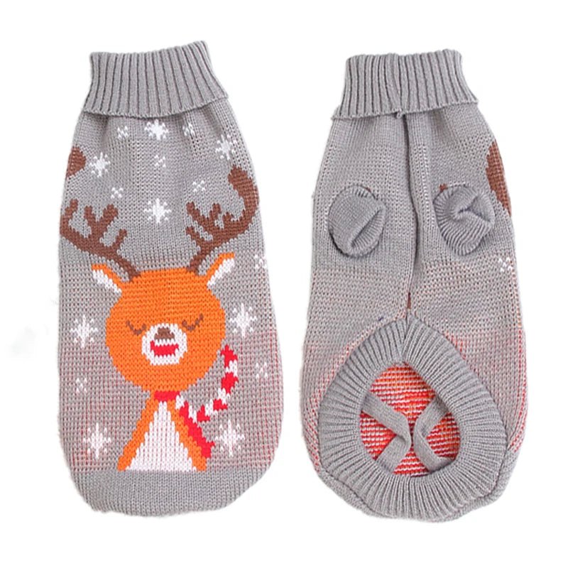 Warm Pet Dog Sweater Winter Dog Clothes for Small Medium Dogs Knitted Puppy Cat Coat Chihuahua French Bulldogs Yorkie Customes - PAWSTHENTICS