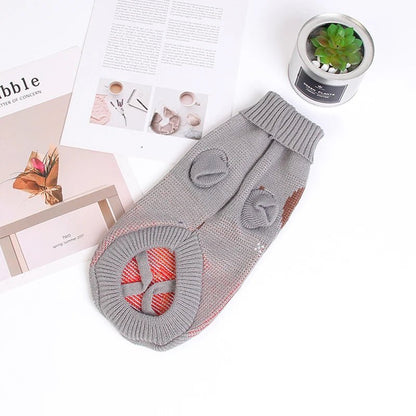 Warm Pet Dog Sweater Winter Dog Clothes for Small Medium Dogs Knitted Puppy Cat Coat Chihuahua French Bulldogs Yorkie Customes - PAWSTHENTICS