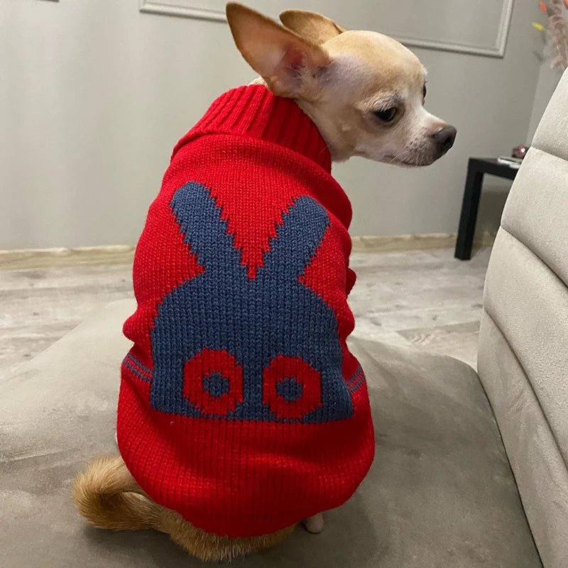 Warm Pet Dog Sweater Winter Dog Clothes for Small Medium Dogs Knitted Puppy Cat Coat Chihuahua French Bulldogs Yorkie Customes - PAWSTHENTICS