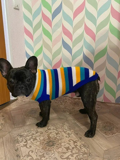 Warm Pet Dog Sweater Winter Dog Clothes for Small Medium Dogs Knitted Puppy Cat Coat Chihuahua French Bulldogs Yorkie Customes - PAWSTHENTICS